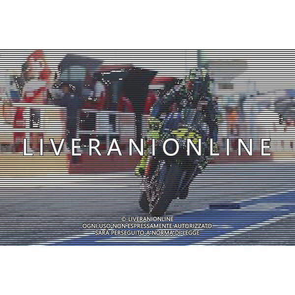 MotoGP 13/09/2019 - Gran Premio OCTO di San Marino e della Riviera di Rimini al Misano World Circuit Marco Simoncelli. nella foto: Valentino Rossi (MONSTER ENERGY YAMAHA MotoGP) ©Claudio Zamagni/Agenzia Aldo Liverani s.a.s. Valentino Rossi (MONSTER ENERGY YAMAHA MotoGP) during Gran Prix OCTO of San Marino and Rimini at Misano World Circuit Marco Simoncelli 13 september 2019. photo credit by Claudio Zamagni/Aldo Liverani Photo Agency / AGENZIA ALDO LIVERANI SAS