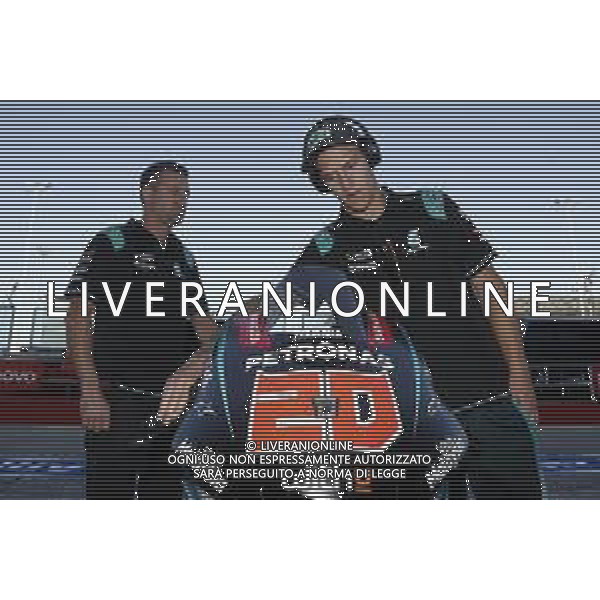 MotoGP 13/09/2019 - Gran Premio OCTO di San Marino e della Riviera di Rimini al Misano World Circuit Marco Simoncelli. nella foto: Fabio Quartararo (PETRONAS YAMAHA SRT) ©Claudio Zamagni/Agenzia Aldo Liverani s.a.s. Fabio Qartararo (PETRONAS YAMAHA SRT) during Gran Prix OCTO of San Marino and Rimini at Misano World Circuit Marco Simoncelli 13 september 2019. photo credit by Claudio Zamagni/Aldo Liverani Photo Agency / AGENZIA ALDO LIVERANI SAS