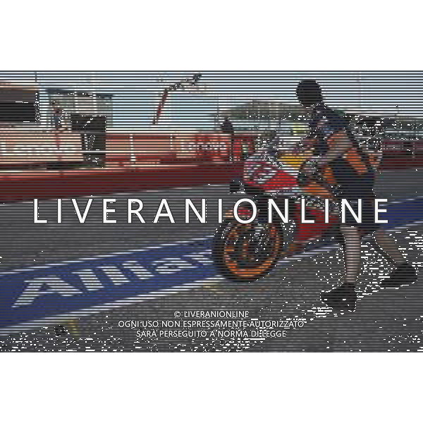 MotoGP 13/09/2019 - Gran Premio OCTO di San Marino e della Riviera di Rimini al Misano World Circuit Marco Simoncelli. nella foto: la moto di Marc Marquez (HONDA HRC TEAM) ©Claudio Zamagni/Agenzia Aldo Liverani s.a.s. the bike of Marc Marquez (HONDA HRC TEAM) during Gran Prix OCTO of San Marino and Rimini at Misano World Circuit Marco Simoncelli 13 september 2019. photo credit by Claudio Zamagni/Aldo Liverani Photo Agency / AGENZIA ALDO LIVERANI SAS