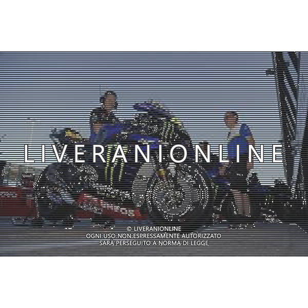 MotoGP 13/09/2019 - Gran Premio OCTO di San Marino e della Riviera di Rimini al Misano World Circuit Marco Simoncelli. nella foto: la m1 di Valentino Rossi (MONSTER ENERGY YAMAHA MotoGP) ©Claudio Zamagni/Agenzia Aldo Liverani s.a.s. m1 of Valentino Rossi (MONSTER ENERGY YAMAHA MotoGP) during Gran Prix OCTO of San Marino and Rimini at Misano World Circuit Marco Simoncelli 13 september 2019. photo credit by Claudio Zamagni/Aldo Liverani Photo Agency / AGENZIA ALDO LIVERANI SAS