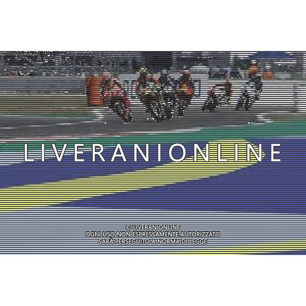 MotoGP 13/09/2019 - Gran Premio OCTO di San Marino e della Riviera di Rimini al Misano World Circuit Marco Simoncelli. nella foto: Marc Marquez (HONDA HRC TEAM) Andrea Iannone (TEAM GRESINI APRILIA RACING) Maverick Vinales (MONSTER ENERGY YAMAHA MotoGP) ©Claudio Zamagni/Agenzia Aldo Liverani s.a.s. Marc Marquez (HONDA HRC TEAM) Andrea Iannone (TEAM GRESINI APRILIA RACING) Maverick Vinales (MONSTER ENERGY YAMAHA MotoGP)during Gran Prix OCTO of San Marino and Rimini at Misano World Circuit Marco Simoncelli 13 september 2019. photo credit by Claudio Zamagni/Aldo Liverani Photo Agency / AGENZIA ALDO LIVERANI SAS