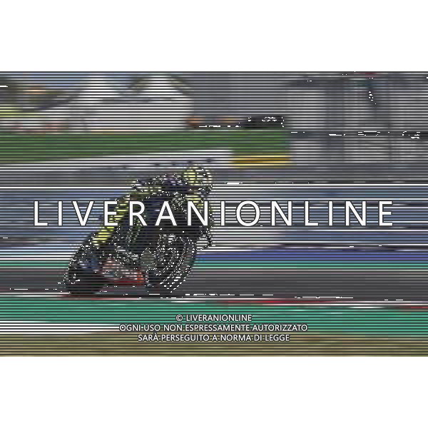 MotoGP 13/09/2019 - Gran Premio OCTO di San Marino e della Riviera di Rimini al Misano World Circuit Marco Simoncelli. nella foto: Valentino Rossi (MONSTER ENERGY YAMAHA MotoGP) ©Claudio Zamagni/Agenzia Aldo Liverani s.a.s. Valentino Rossi (MONSTER ENERGY YAMAHA MotoGP) during Gran Prix OCTO of San Marino and Rimini at Misano World Circuit Marco Simoncelli 13 september 2019. photo credit by Claudio Zamagni/Aldo Liverani Photo Agency / AGENZIA ALDO LIVERANI SAS