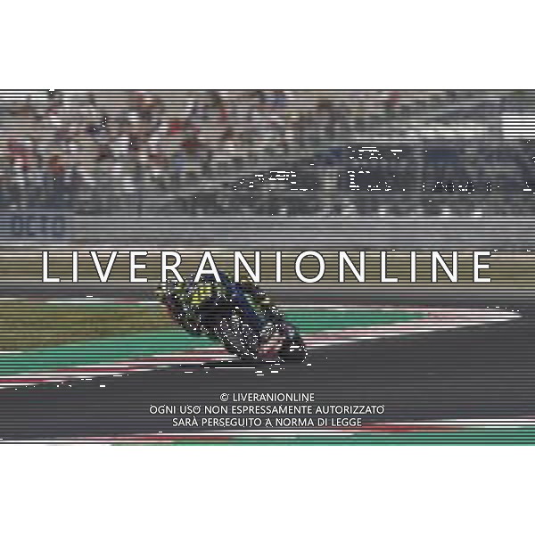 MotoGP 13/09/2019 - Gran Premio OCTO di San Marino e della Riviera di Rimini al Misano World Circuit Marco Simoncelli. nella foto: Valentino Rossi (MONSTER ENERGY YAMAHA MotoGP) ©Claudio Zamagni/Agenzia Aldo Liverani s.a.s. Valentino Rossi (MONSTER ENERGY YAMAHA MotoGP) during Gran Prix OCTO of San Marino and Rimini at Misano World Circuit Marco Simoncelli 13 september 2019. photo credit by Claudio Zamagni/Aldo Liverani Photo Agency / AGENZIA ALDO LIVERANI SAS