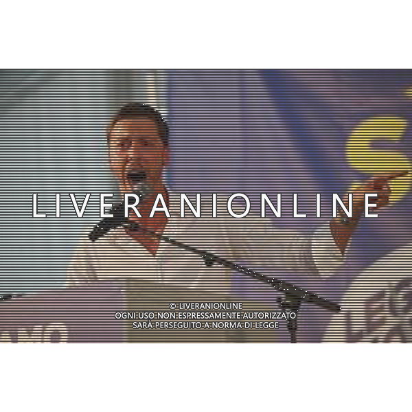 Matteo Salvini al raduno Lega Giovani a Pontida Raduno Nazionale Lega e Lega Giovani a Pontida (BG) 14.09.2019 Nella Foto: Flavio Gastaldi Ph.Soli-Ag. Aldo Liverani / AGENZIA ALDO LIVERANI SAS
