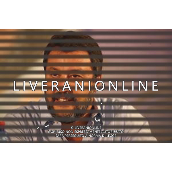 Matteo Salvini al raduno Lega Giovani a Pontida Raduno Nazionale Lega e Lega Giovani a Pontida (BG) 14.09.2019 Nella Foto: Matteo Salvini Ph.Soli-Ag. Aldo Liverani / AGENZIA ALDO LIVERANI SAS