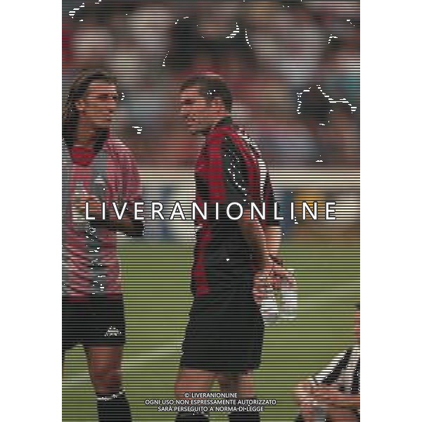 1998-1999 MILANO- TROFEO LUIGI BERLUSCONI MILAN JUVENTUS NELLA FOTO Dimas Manuel Marques Teixeira E ZINEDINE ZIDANE AG ALDO LIVERANI SAS