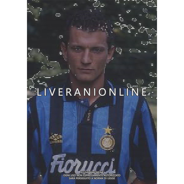 RETROSPETTIVA MARCELLO MONTANARI CALCIATORE NELLA FOTO MARCELLO MONTANARI CON LA MAGLIA DELL\'INTER AG ALDO LIVERANI SAS