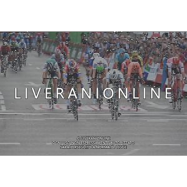 15-09-2019 Vuelta A Espana; Tappa 21 Fuenlabrada - Madrid; 2019, Deceunick - Quickstep; 2019, Bora - Hansgrohe; Jakobsen, Fabio; Bennett, Sam; Madrid; foto stefano sirotti-ag aldo liverani sas