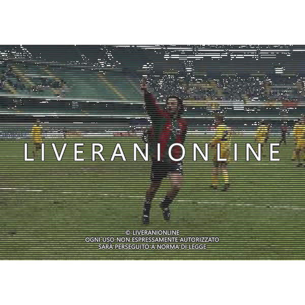 04-02-2001 VERONA-CAMPIONATO DI CALCIO SERIE B CHIEVO VERONA -TERNANA 2-1 NELLA FOTO ESULTANZA CORRADO GRABBI DOPO IL RIGORE AG ALDO LIVERANI SAS