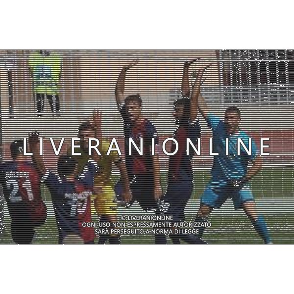 IMOLA 15 09 2019 IMOLESE CALCIO-MODENA 0-1 SERIE C NELLA FOTO DA DESTRA GIAN MARIA ROSSI FILIPPO CARINI E LORENZO CHECCHI IMOLESE FOTO GIANNI SANNA-AG ALDO LIVERANI SAS