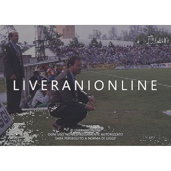 RETROSPETTIVA RENZO ULIVIERI ALLENATORE NELLA FOTO RENZO ULIVIERI ALLENATORE MODENA CALCIO AG ALDO LIVERANI SAS