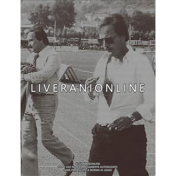 RETROSPETTIVA RENZO ULIVIERI ALLENATORE NELLA FOTO RENZO ULIVIERI ALLENATORE PERUGIA CALCIO CON SILVANO RAMACCIONI AG ALDO LIVERANI SAS 