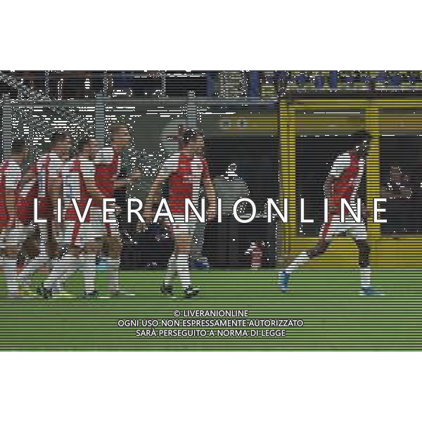 Milano 17-09-2019 Stadio Giuseppe Meazza - San Siro UEFA Champions League fase a gironi 1° giornata gruppo F Inter vs Slavia Praga nella foto esultanza dopo il gol di Olayinka del 0 a 1 Slavia Praga foto Roberto Garavaglia - ag. Aldo Liverani sas / AGENZIA ALDO LIVERANI SAS