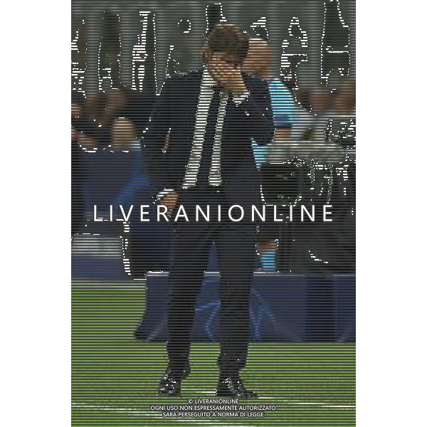 Milano 17-09-2019 Stadio Giuseppe Meazza - San Siro UEFA Champions League fase a gironi 1° giornata gruppo F Inter vs Slavia Praga nella foto Conte antonio delusione foto Roberto Garavaglia - ag. Aldo Liverani sas / AGENZIA ALDO LIVERANI SAS