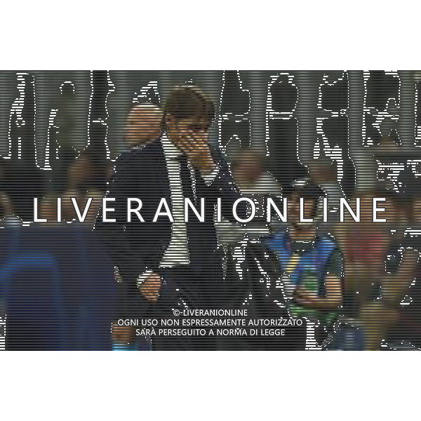 Milano 17-09-2019 Stadio Giuseppe Meazza - San Siro UEFA Champions League fase a gironi 1° giornata gruppo F Inter vs Slavia Praga nella foto Conte antonio delusione foto Roberto Garavaglia - ag. Aldo Liverani sas / AGENZIA ALDO LIVERANI SAS