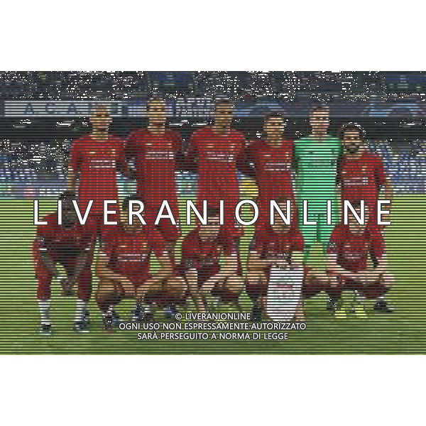 NAPOLI - LIVERPOOL UEFA CHAMPIONS LEAGUE 17.09.2019 NELLA FOTO: FORMAZIONE SQUADRA LIVERPOOL © MOSCA / AGENZIA ALDO LIVERANI SAS