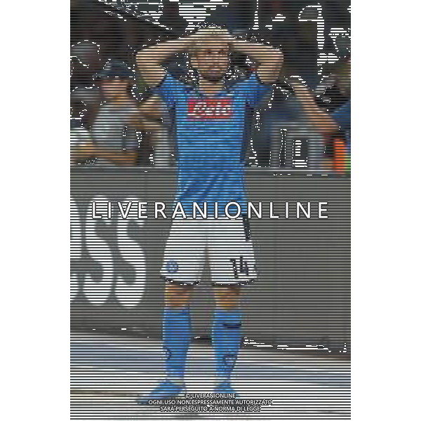 NAPOLI - LIVERPOOL UEFA CHAMPIONS LEAGUE 17.09.2019 NELLA FOTO: DRIES MERTENS DELUSIONE © MOSCA / AGENZIA ALDO LIVERANI SAS