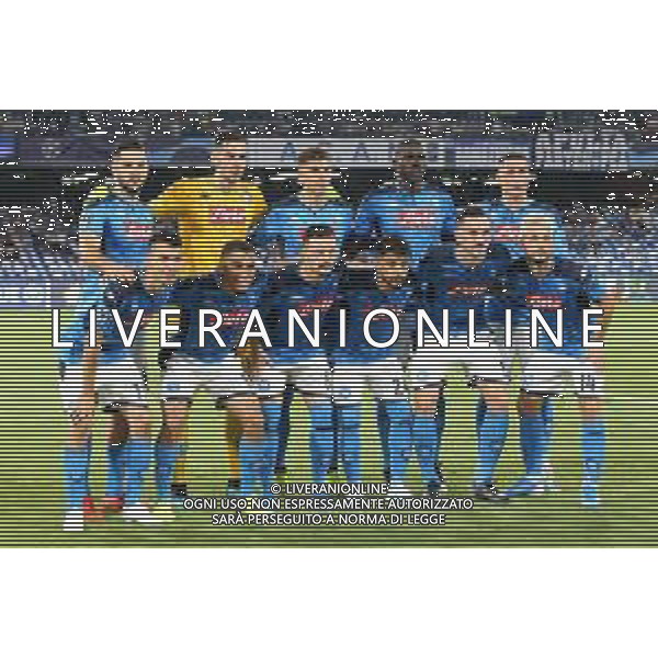 NAPOLI - LIVERPOOL UEFA CHAMPIONS LEAGUE 17.09.2019 NELLA FOTO: FORMAZIONE SQUADRA NAPOLI © MOSCA / AGENZIA ALDO LIVERANI SAS