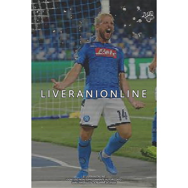 NAPOLI - LIVERPOOL UEFA CHAMPIONS LEAGUE 17.09.2019 NELLA FOTO: ESULTANZA DOPO IL GOL DI DRIES MERTENS © MOSCA / AGENZIA ALDO LIVERANI SAS