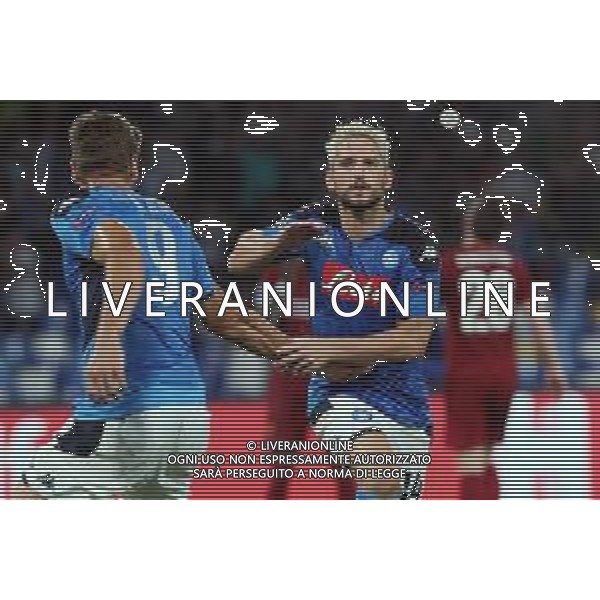 NAPOLI - LIVERPOOL UEFA CHAMPIONS LEAGUE 17.09.2019 NELLA FOTO: ESULTANZA DOPO IL GOL DI DRIES MERTENS © MOSCA / AGENZIA ALDO LIVERANI SAS