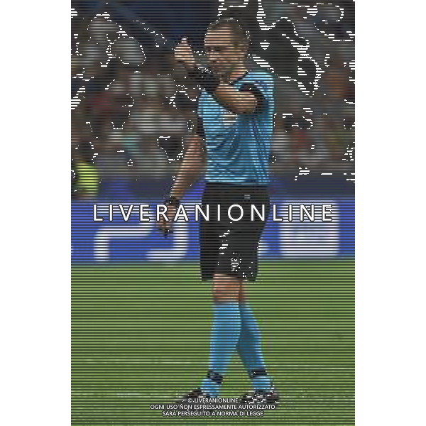 Milano 17-09-2019 Stadio Giuseppe Meazza - San Siro UEFA Champions League fase a gironi 1° giornata gruppo F Inter vs Slavia Praga nella foto l\'arbitro Ruddy Buquet (FRA) foto Roberto Garavaglia - ag. Aldo Liverani sas / AGENZIA ALDO LIVERANI SAS