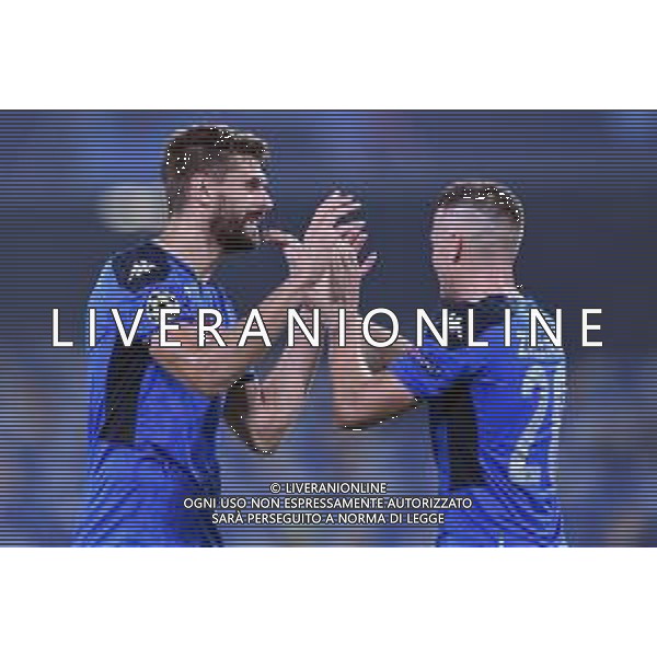 NAPOLI - LIVERPOOL UEFA CHAMPIONS LEAGUE 17.09.2019 NELLA FOTO: FERNANDO LLORENTE ESULTANZA DOPO IL GOL CON PIOTR ZIELINSKI © MOSCA / AGENZIA ALDO LIVERANI SAS