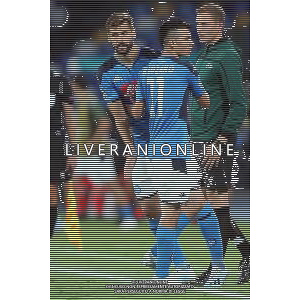 NAPOLI - LIVERPOOL UEFA CHAMPIONS LEAGUE 17.09.2019 NELLA FOTO: SOSTITUZIONE DI HIRVING LOZANO CON FERNANDO LLORENTE © MOSCA / AGENZIA ALDO LIVERANI SAS