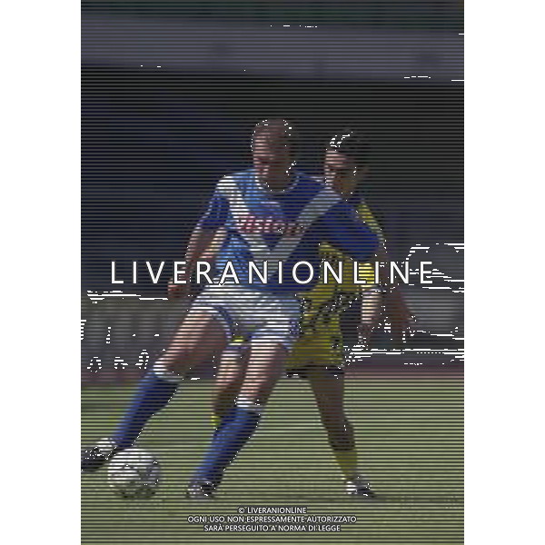 22-04-2000 VERONA-CAMPIONATO DI CALCIO SERIE B CHIEVO VERONA BRESCIA 2-2 NELLA FOTO MAREK KOZMINSKI E MORENO LONGO AG ALDO LIVERANI SAS