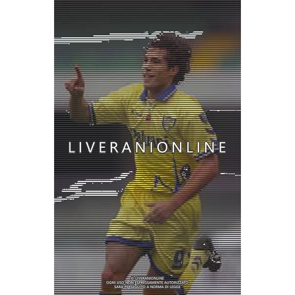 08-10-2000 VERONA CAMPIONATO DI CALCIO SERIE B CHIEVO VERONA CITTADELLA 2-2 NELLA FOTO ESULTANZA BERNARDO CORRADI AG ALDO LIVERANI SAS