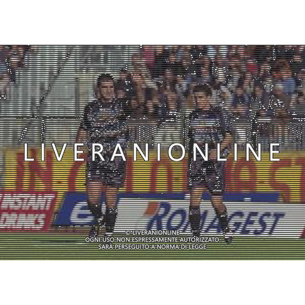 01-11-2000 SIENA CAMPIONATO DI CALCIO SERIE B SIENA -VENEZIA 1-3 NELLA FOTO FILIPPO MANIERO E ARTURO DI NAPOLI AG ALDO LIVERANI SAS
