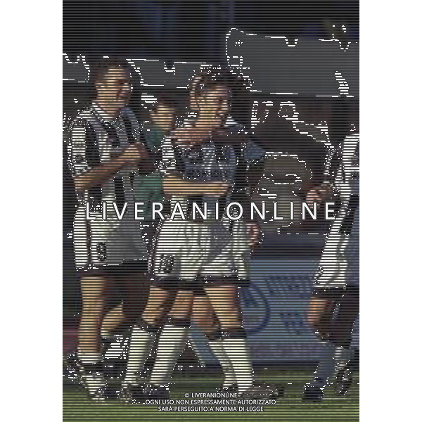 01-11-2000 SIENA CAMPIONATO DI CALCIO SERIE B SIENA -VENEZIA 1-3 NELLA FOTO ESULTANZA ANTONIO MORELLO DOPO IL GOAL AG ALDO LIVERANI SAS