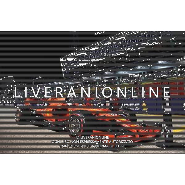 Charles Leclerc (MON) Ferrari SF90 in qualifying parc ferme. 21.09.2019. Formula 1 World Championship, Rd 15, Singapore Grand Prix, Marina Bay Street Circuit, Singapore, Qualifying Day. AG ALDO LIVERANI SAS-ONLY ITALY