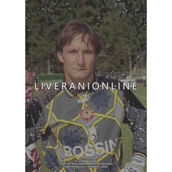 1998-1999- CREMONESE CALCIO RITIRO ESTIVO NELLA FOTO STEFANO RAZZETTI AG ALDO LIVERANI SAS