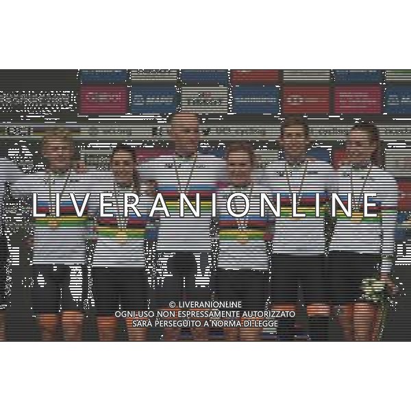 22-09-2019 World Championships Mixed Relay; 2019, Olanda; Brand, Lucinda; Markus, Riejanne; Pieters, Amy; Van Emden, Jos; Bouwman, Koen; Mollema, Bauke; - Mondiale Ciclismo Yorkshire 2019 Harrogate (GB) ©SIROTTI / AGENZIA ALDO LIVERANI SAS