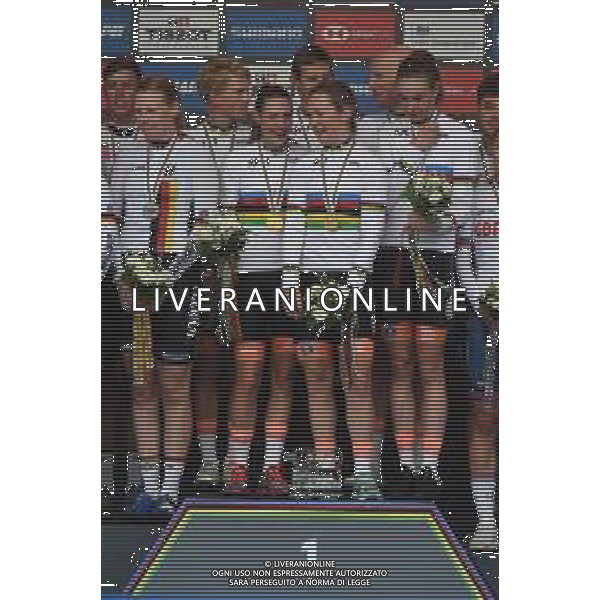 22-09-2019 World Championships Mixed Relay; 2019, Olanda; Brand, Lucinda; Markus, Riejanne; Pieters, Amy; Van Emden, Jos; Bouwman, Koen; Mollema, Bauke; - Mondiale Ciclismo Yorkshire 2019 Harrogate (GB) ©SIROTTI / AGENZIA ALDO LIVERANI SAS