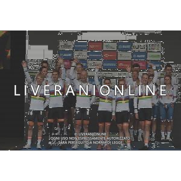 22-09-2019 World Championships Mixed Relay; 2019, Olanda; Brand, Lucinda; Markus, Riejanne; Pieters, Amy; Van Emden, Jos; Bouwman, Koen; Mollema, Bauke; - Mondiale Ciclismo Yorkshire 2019 Harrogate (GB) ©SIROTTI / AGENZIA ALDO LIVERANI SAS