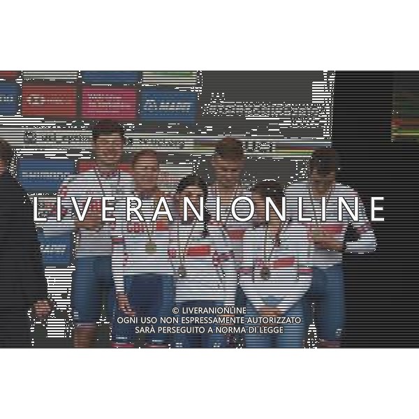 22-09-2019 World Championships Mixed Relay; 2019, Great Britain; Dolan, Lauren; Henderson, Anna; Lowden, Joscelin; Archibald, John; Bigham, Daniel; Tanfield, Harry; Harrogate; - Mondiale Ciclismo Yorkshire 2019 Harrogate (GB) ©SIROTTI / AGENZIA ALDO LIVERANI SAS