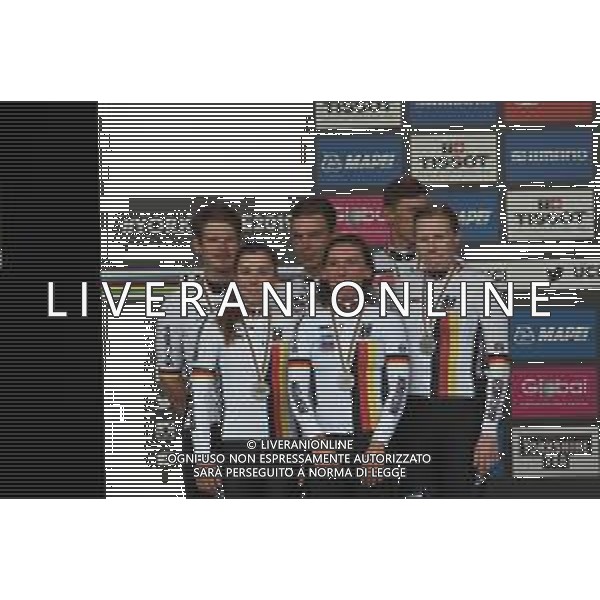 22-09-2019 World Championships Mixed Relay; 2019, Germany; Brennauer, Lisa; Klein, Lisa; Kroger, Mieke; Martin, Tony; Politt, Nils; Sutterlin, Jasha; Harrogate; - Mondiale Ciclismo Yorkshire 2019 Harrogate (GB) ©SIROTTI / AGENZIA ALDO LIVERANI SAS