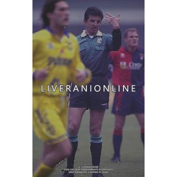 22-02-1998 VERONA-CAMPIONATO DI CALCIO SERIE B CHIEVO VERONA GENOA 0-1 NELLA FOTO ARBITRO LORENZO BRANZONI AG ALDO LIVERANI SAS