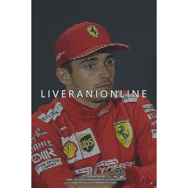 Charles Leclerc (MON) Ferrari in the post race FIA Press Conference. 22.09.2019. Formula 1 World Championship, Rd 15, Singapore Grand Prix, Marina Bay Street Circuit, Singapore, Race Day. AG ALDO LIVERANI SAS-ONLY ITALY