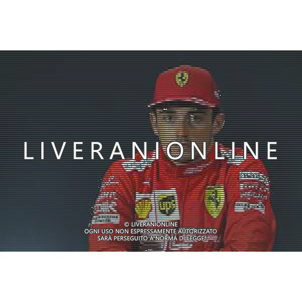 Charles Leclerc (MON) Ferrari in the post race FIA Press Conference. 22.09.2019. Formula 1 World Championship, Rd 15, Singapore Grand Prix, Marina Bay Street Circuit, Singapore, Race Day. AG ALDO LIVERANI SAS-ONLY ITALY