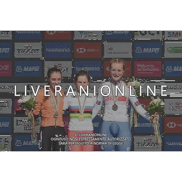 23-09-2019 World Championships Junior Women Cronometro; 2019, Russia; 2019, Olanda; 2019, Great Britain; Gareeva, Aigul; Van Anrooij, Shirin; Backstedt, Elynor; Harrogate; - Mondiale Ciclismo Donne Yorkshire 2019 Harrogate (GB) © SIROTTI / AGENZIA ALDO LIVERANI SAS