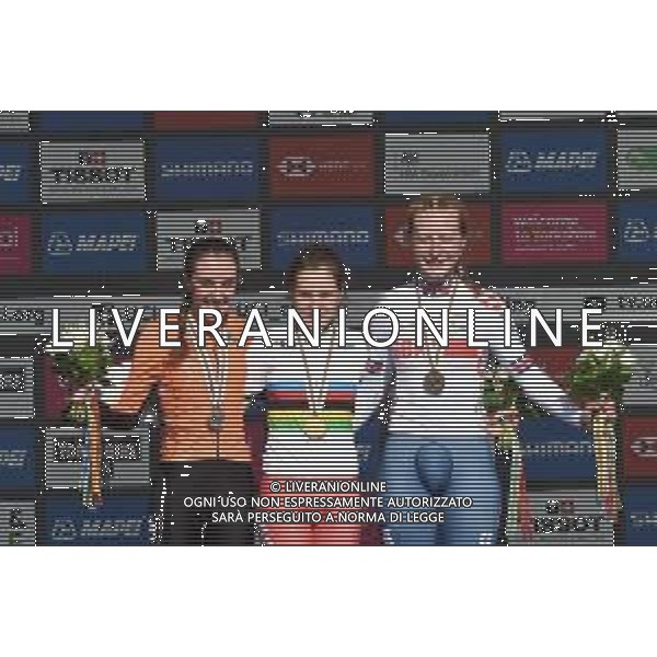 23-09-2019 World Championships Junior Women Cronometro; 2019, Russia; 2019, Olanda; 2019, Great Britain; Gareeva, Aigul; Van Anrooij, Shirin; Backstedt, Elynor; Harrogate; - Mondiale Ciclismo Donne Yorkshire 2019 Harrogate (GB) © SIROTTI / AGENZIA ALDO LIVERANI SAS