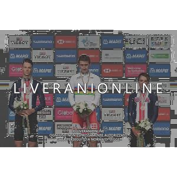 24-09-2019 World Championships U23 Cronometro; 2019, Danimarca; 2019, Usa; Bjerg, Mikkel; Mcnulty, Brandon; Garrison, Ian; Harrogate; FOTO STEFANO SIROTTI-AG ALDO LIVERANI SAS