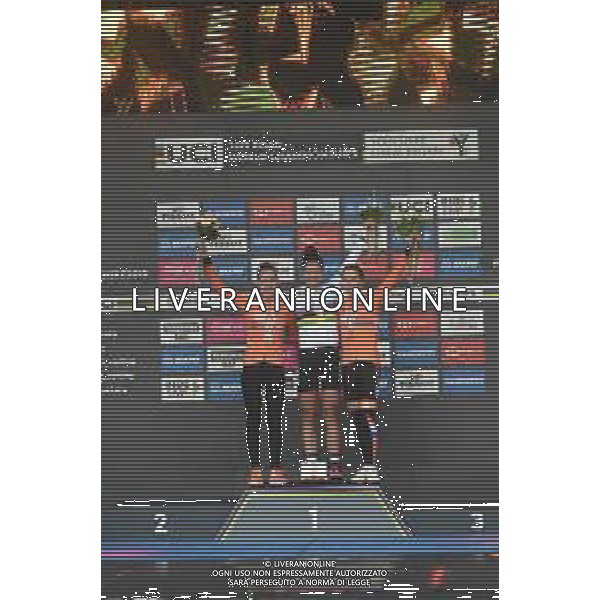 24-09-2019 World Championships Elite Women Cronometro; 2019, Usa; 2019, Olanda; Dygert, Chloe; Van Der Breggen, Anna; Van Vleuten, Annemiek; Harrogate; - Mondiale Ciclismo Donne ©SIROTTI / AGENZIA ALDO LIVERANI SAS