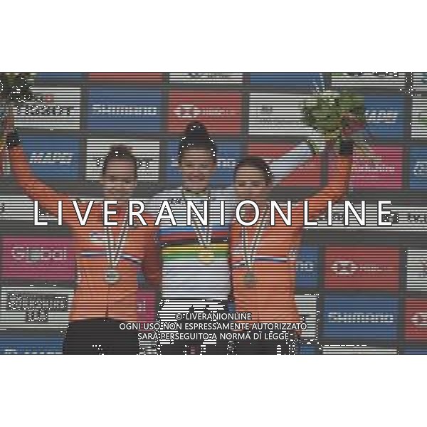 24-09-2019 World Championships Elite Women Cronometro; 2019, Usa; 2019, Olanda; Dygert, Chloe; Van Der Breggen, Anna; Van Vleuten, Annemiek; Harrogate; - Mondiale Ciclismo Donne ©SIROTTI / AGENZIA ALDO LIVERANI SAS