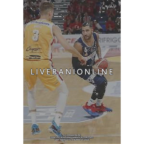 Carpegna Prosciutto Basket Pesaro vs Pompea Fortitudo Bologna Campionato di Basket Serie A 24/09/2019 nella foto: Aradori Pietro(Pompea Fortitudo Bologna) ©Claudio Zamagni/Agenzia Aldo Liverani Aradori Pietro(Pompea Fortitudo Bologna) during Italian Serie A Basketball match between Carpegna Prosciutto Basket Pesaro and and Pompea Fortitudo Bologna at Vitrifrigo Arena in Pesaro on September 24 2019 photo credit by Claudio Zamagni/Aldo Liverani Photo Agency / AGENZIA ALDO LIVERANI SAS