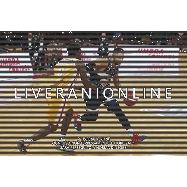 Carpegna Prosciutto Basket Pesaro vs Pompea Fortitudo Bologna Campionato di Basket Serie A 24/09/2019 nella foto: Aradori Pietro(Pompea Fortitudo Bologna) Barford Jaylen (Carpegna prosciutto Basket Pesaro) ©Claudio Zamagni/Agenzia Aldo Liverani Aradori Pietro(Pompea Fortitudo Bologna) Barford Jaylen (Carpegna prosciutto Basket Pesaro) during Italian Serie A Basketball match between Carpegna Prosciutto Basket Pesaro and and Pompea Fortitudo Bologna at Vitrifrigo Arena in Pesaro on September 24 2019 photo credit by Claudio Zamagni/Aldo Liverani Photo Agency / AGENZIA ALDO LIVERANI SAS