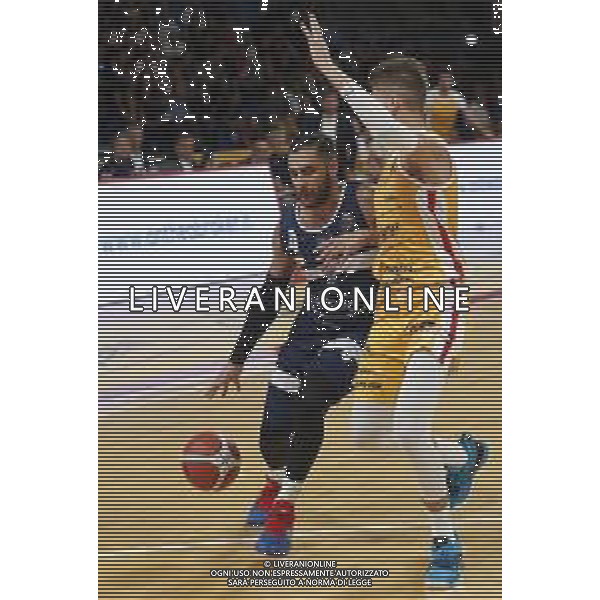 Carpegna Prosciutto Basket Pesaro vs Pompea Fortitudo Bologna Campionato di Basket Serie A 24/09/2019 nella foto: Aradori Pietro(Pompea Fortitudo Bologna) ©Claudio Zamagni/Agenzia Aldo Liverani Aradori Pietro(Pompea Fortitudo Bologna) during Italian Serie A Basketball match between Carpegna Prosciutto Basket Pesaro and and Pompea Fortitudo Bologna at Vitrifrigo Arena in Pesaro on September 24 2019 photo credit by Claudio Zamagni/Aldo Liverani Photo Agency/ AGENZIA ALDO LIVERANI SAS