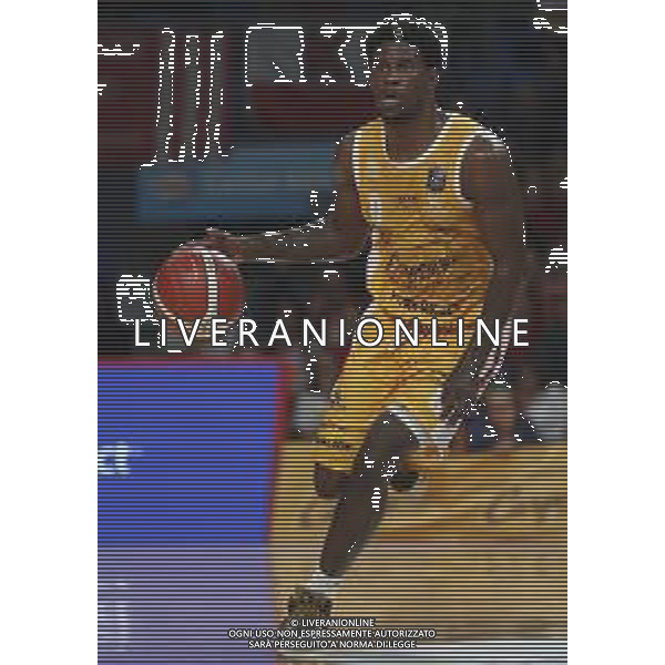 Carpegna Prosciutto Basket Pesaro vs Pompea Fortitudo Bologna Campionato di Basket Serie A 24/09/2019 nella foto: Barford Jaylen (Carpegna prosciutto Basket Pesaro) ©Claudio Zamagni/Agenzia Aldo Liverani Barford Jaylen (Carpegna prosciutto Basket Pesaro) during Italian Serie A Basketball match between Carpegna Prosciutto Basket Pesaro and and Pompea Fortitudo Bologna at Vitrifrigo Arena in Pesaro on September 24 2019 photo credit by Claudio Zamagni/Aldo Liverani Photo Agency/ AGENZIA ALDO LIVERANI SAS